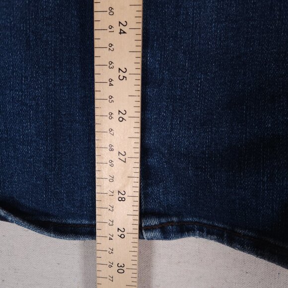 Judy Blue Tummy Control Bootcut Blue Jeans Womens 20W Short Denim Pants FLAWS - Picture 6 of 16